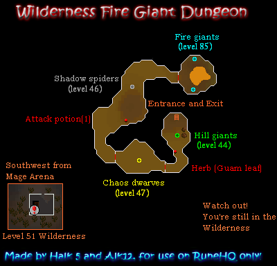 Wilderness Fire Giant Dungeon - RuneScape Guide - RuneHQ