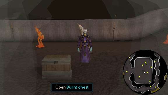 Burnt chest
