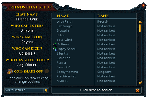 How to Open the Chat in RuneScape